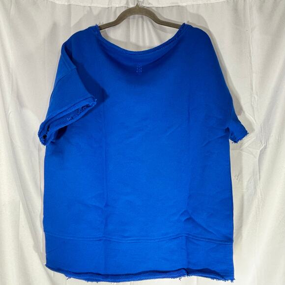 NWT Free People FP Movement Cruise Sweatshirt Tee Blue Medium - Picture 3 of 7